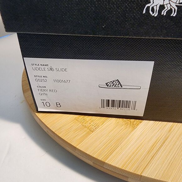 COACH Udele Signature Rubber Slides Fiery Red, Sz 10 B With Box Limited Edition - Picture 3 of 16